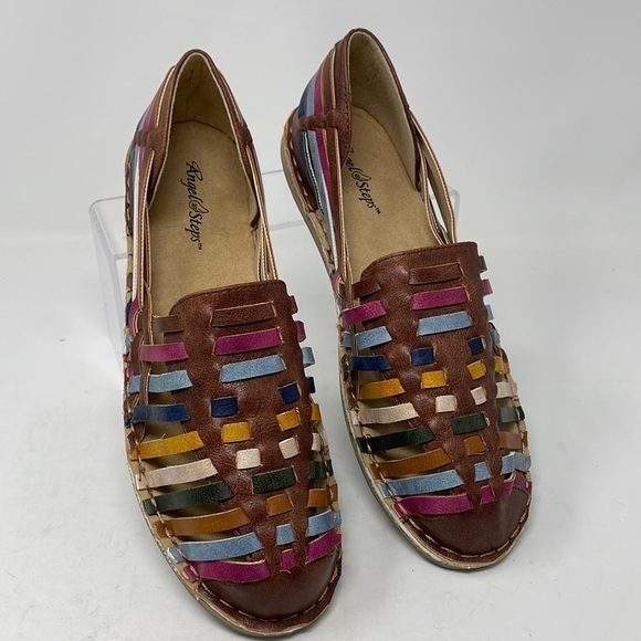 Angel Steps Shoes - NWOT Angel Steps Huarache Slip-On Sandals 
SIZE 9 1/2(Runs Big-Ck Measurements)